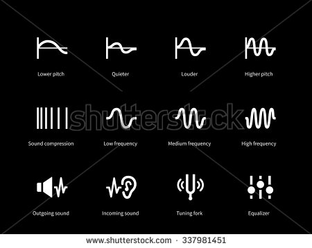 stock-vector-sound-wave-cycle-icons-on-black-background-vector-illustration-337981451